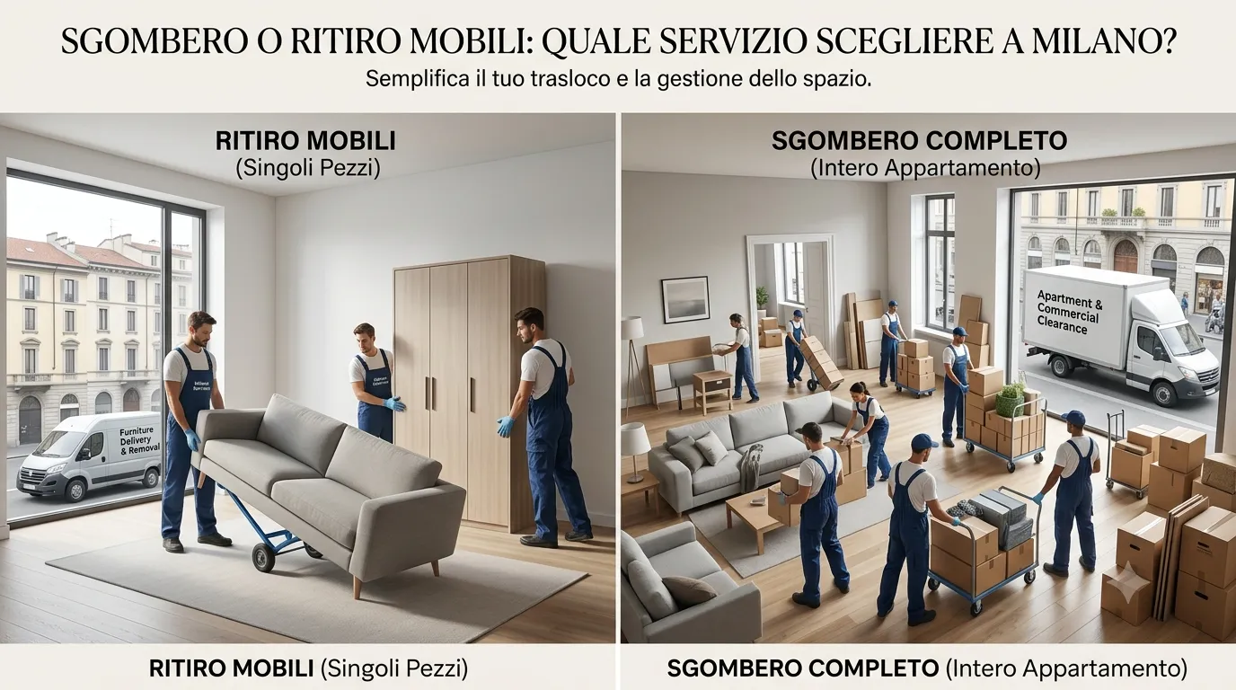 sgombero vs ritiro mobili milano