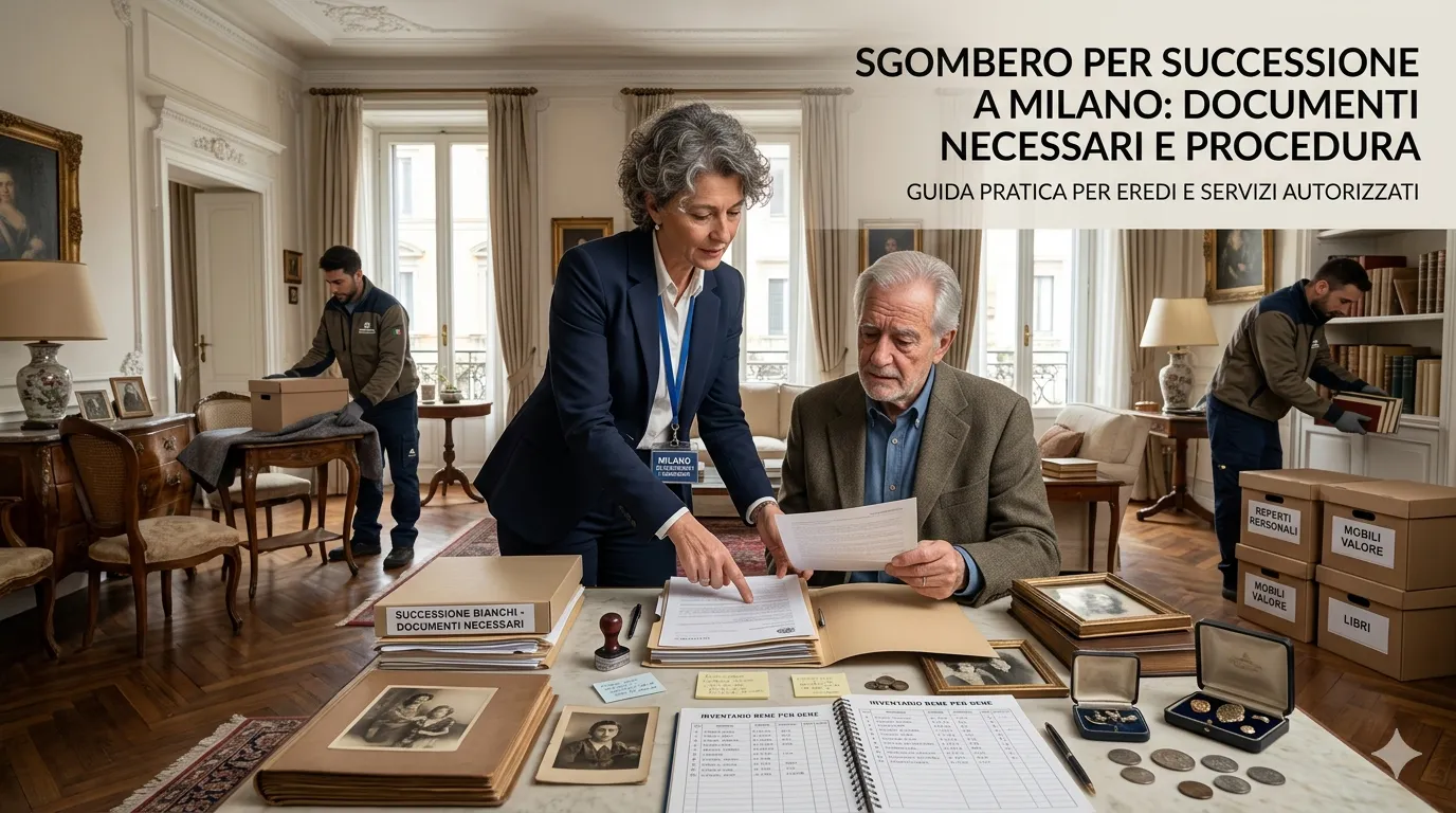 Sgombero per successione a Milano documenti necessari e procedura