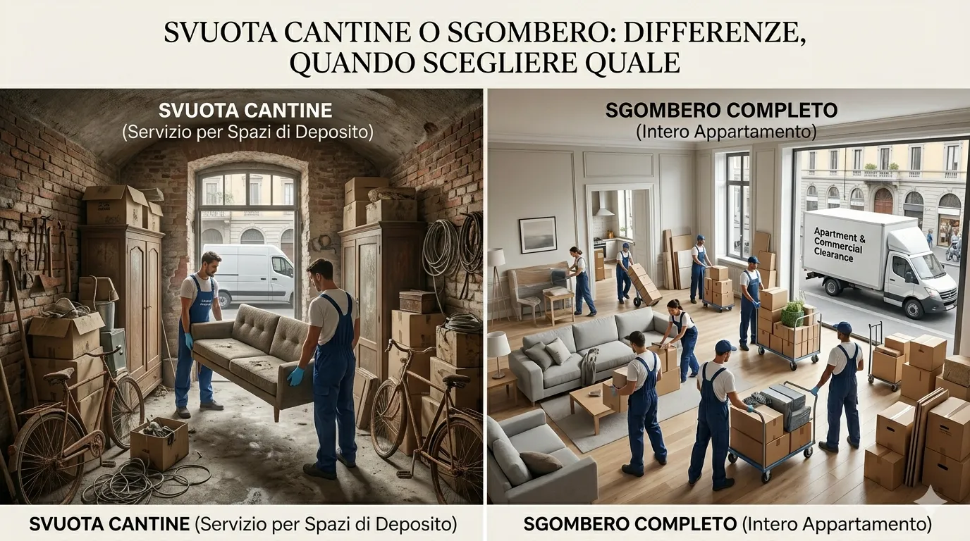 svuota cantine vs sgombero milano